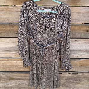 Size 18 Plus Size Loft Dress with Bell Sleeves